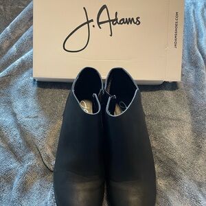 J. Adams Black Ankle Boots